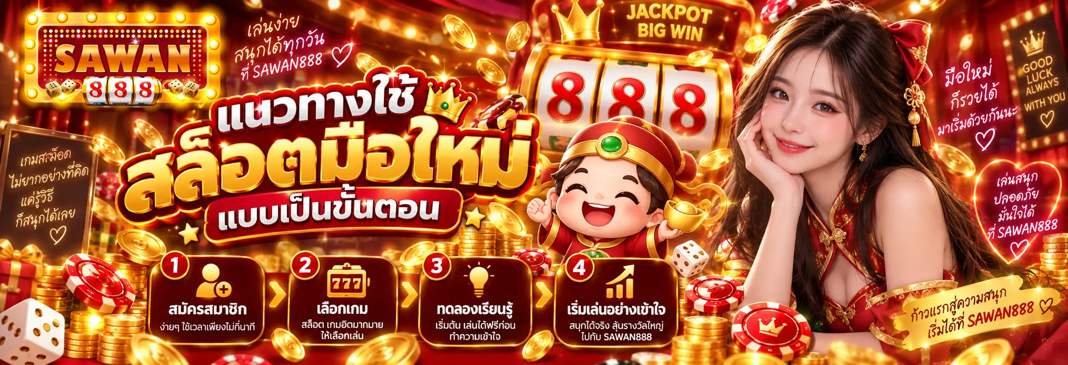 แนวทางใช้ สล็อตมือใหม่ แบบเป็นขั้นตอน